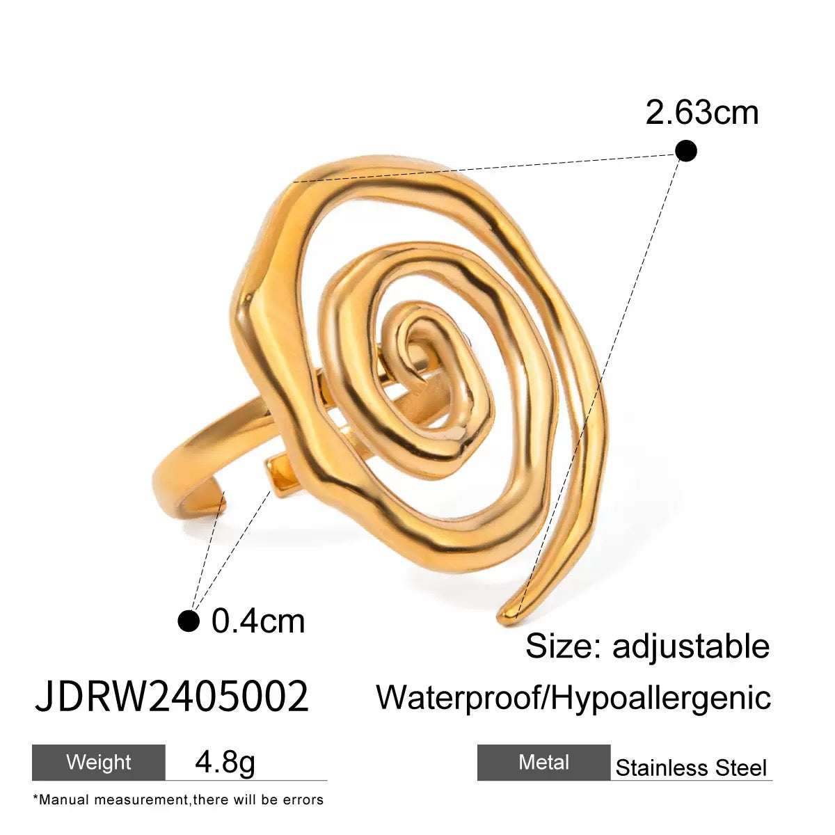 Spiral Waterproof Ring-Stainless Steel