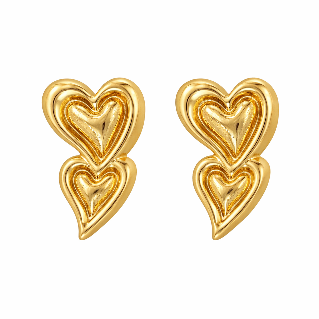 Duo Heart Earrings