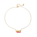 Fiery Pink Love Necklace – Tarnish Free