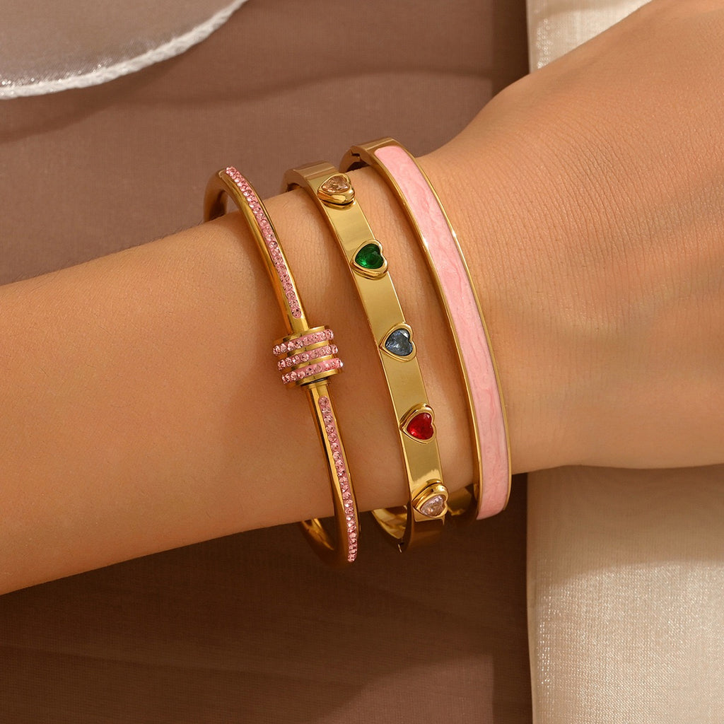 Stainless Steel Pinky Bangle Set