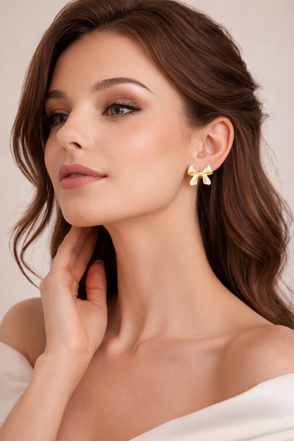 Bow Earrings in Stainless Steel