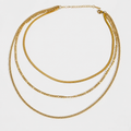 Multi Layered Stainless Steel Necklace