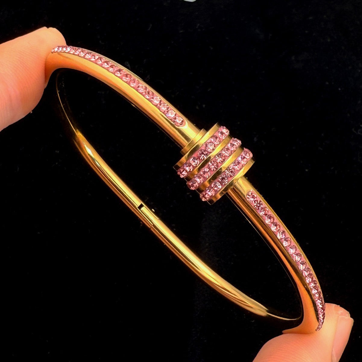 Stainless Steel Pinky Bangle Set