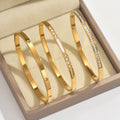 Slim White Mark 3 in 1 Bangle Set