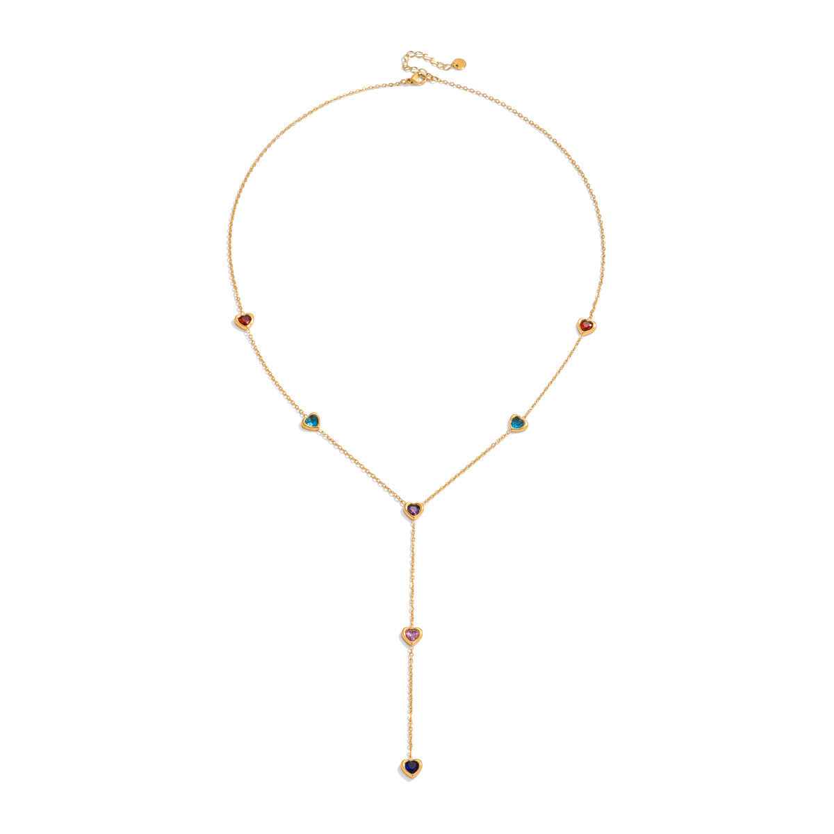 Y Heart Stainless Steel Necklace