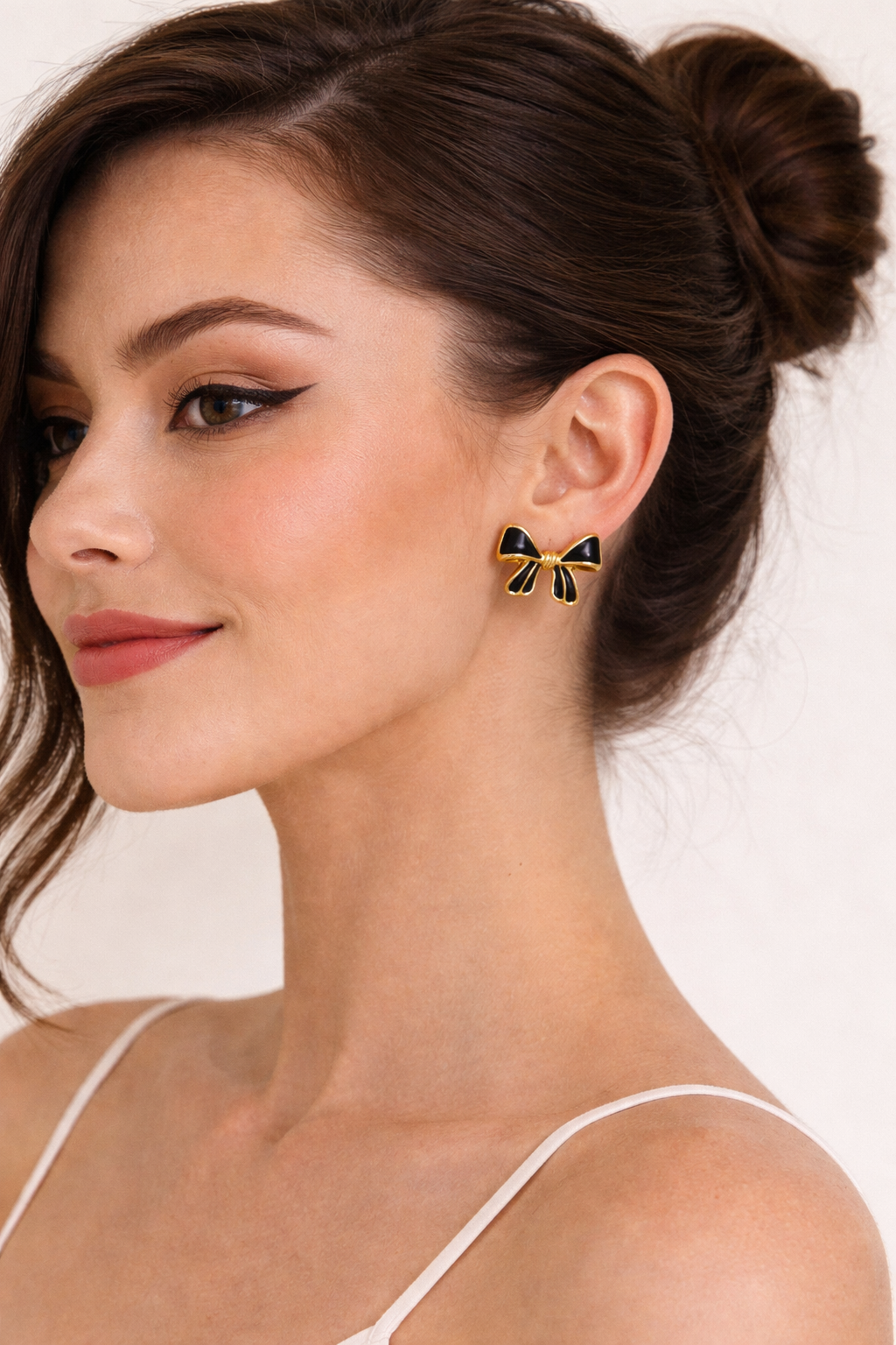 Bow Earrings in Stainless Steel