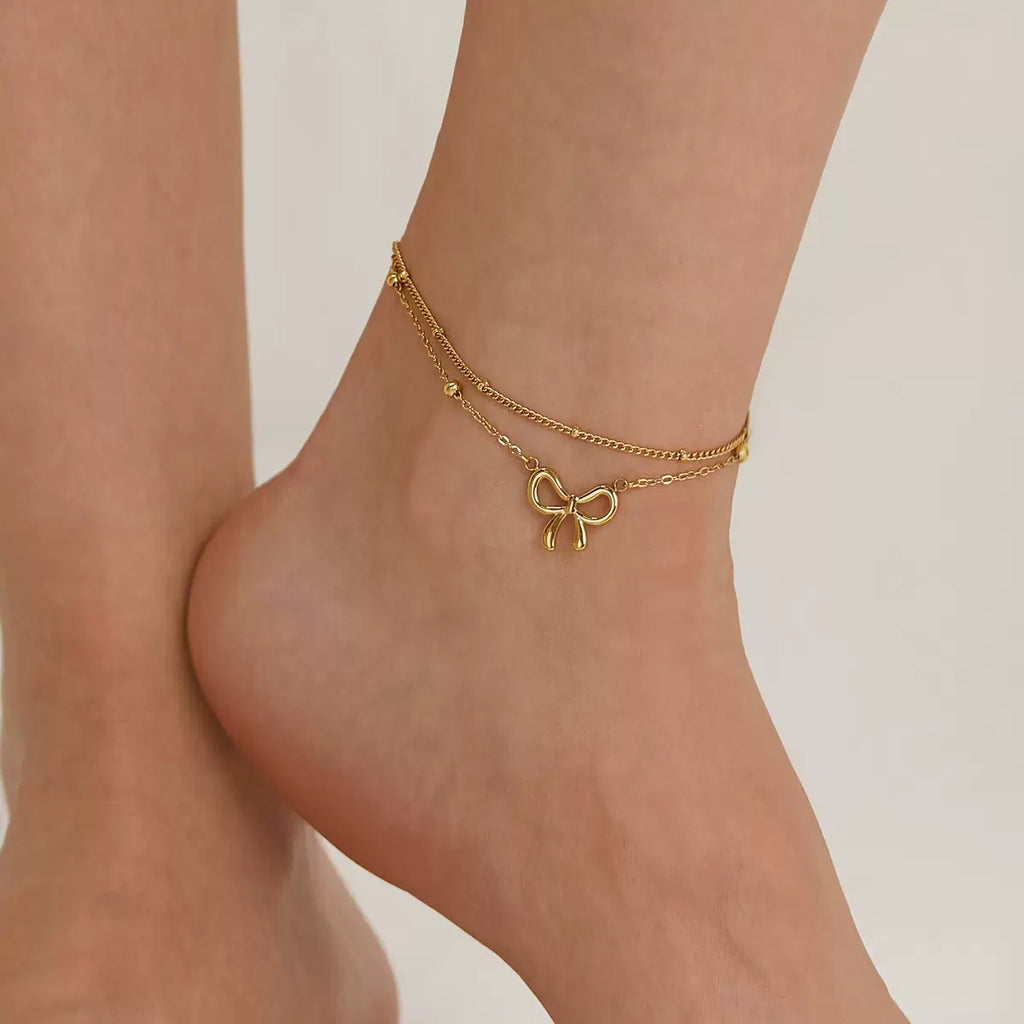 Bow 2 layer Anklet