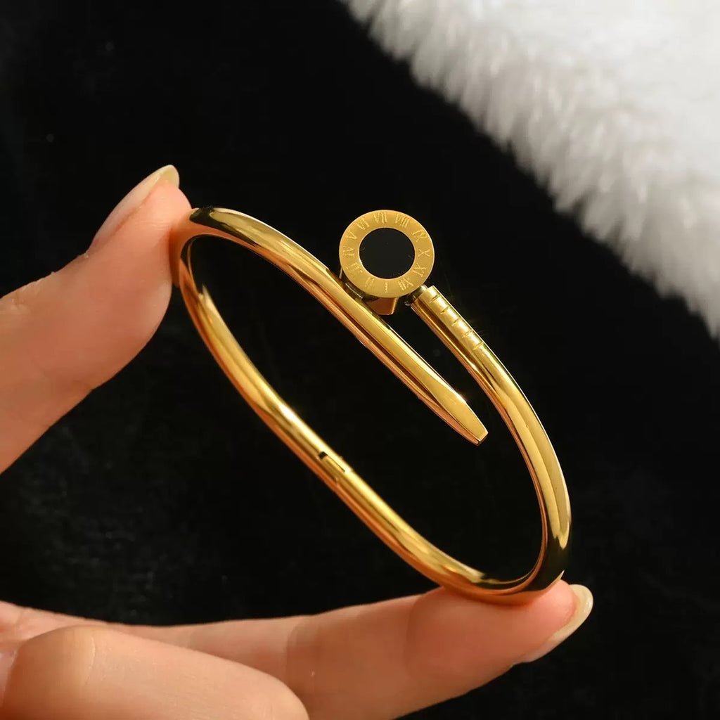 Black Flower 3 in 1 Bangle Set