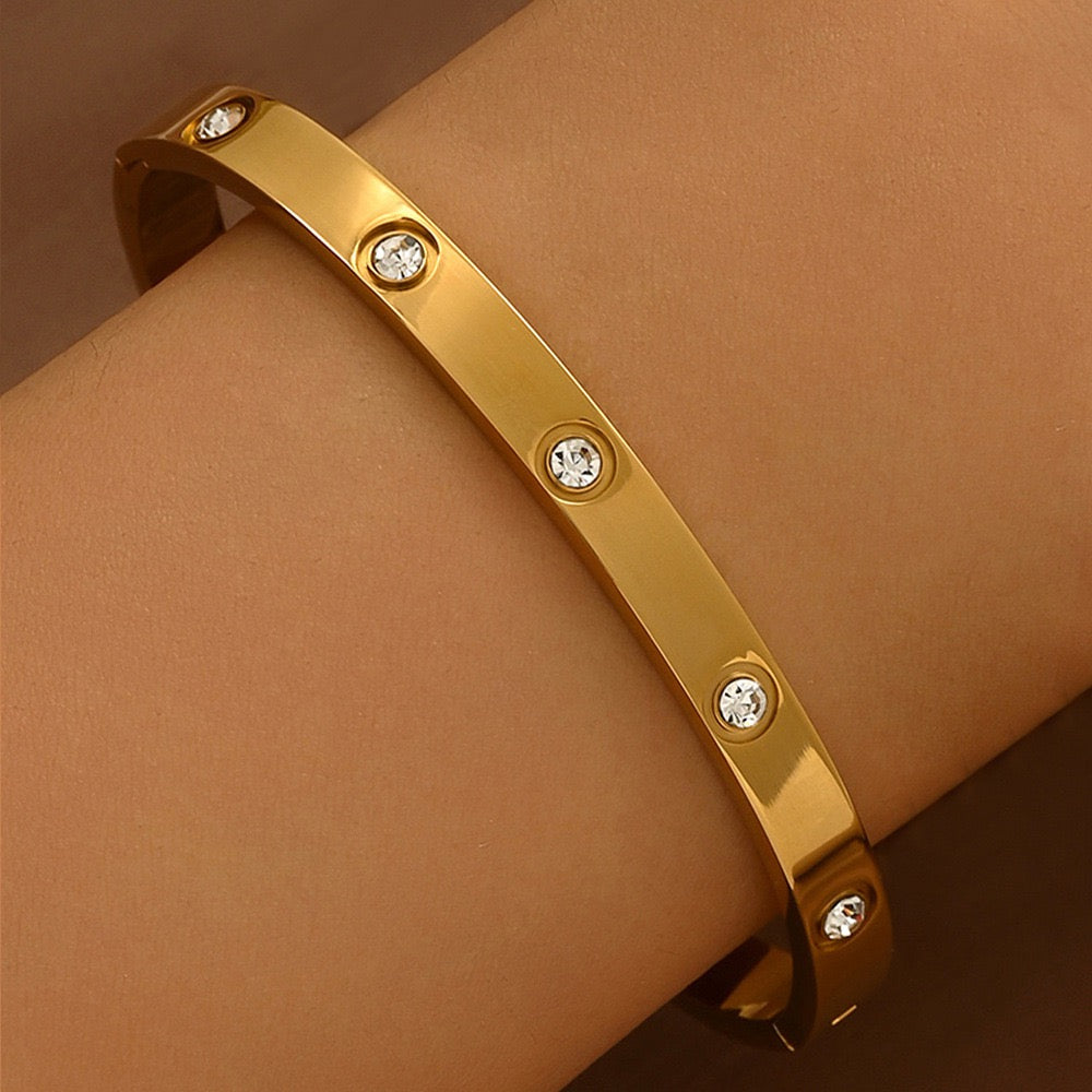 Nail Duo Set bangles in Stainless Steel