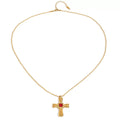Bead Chain with Royal Cross Pendant