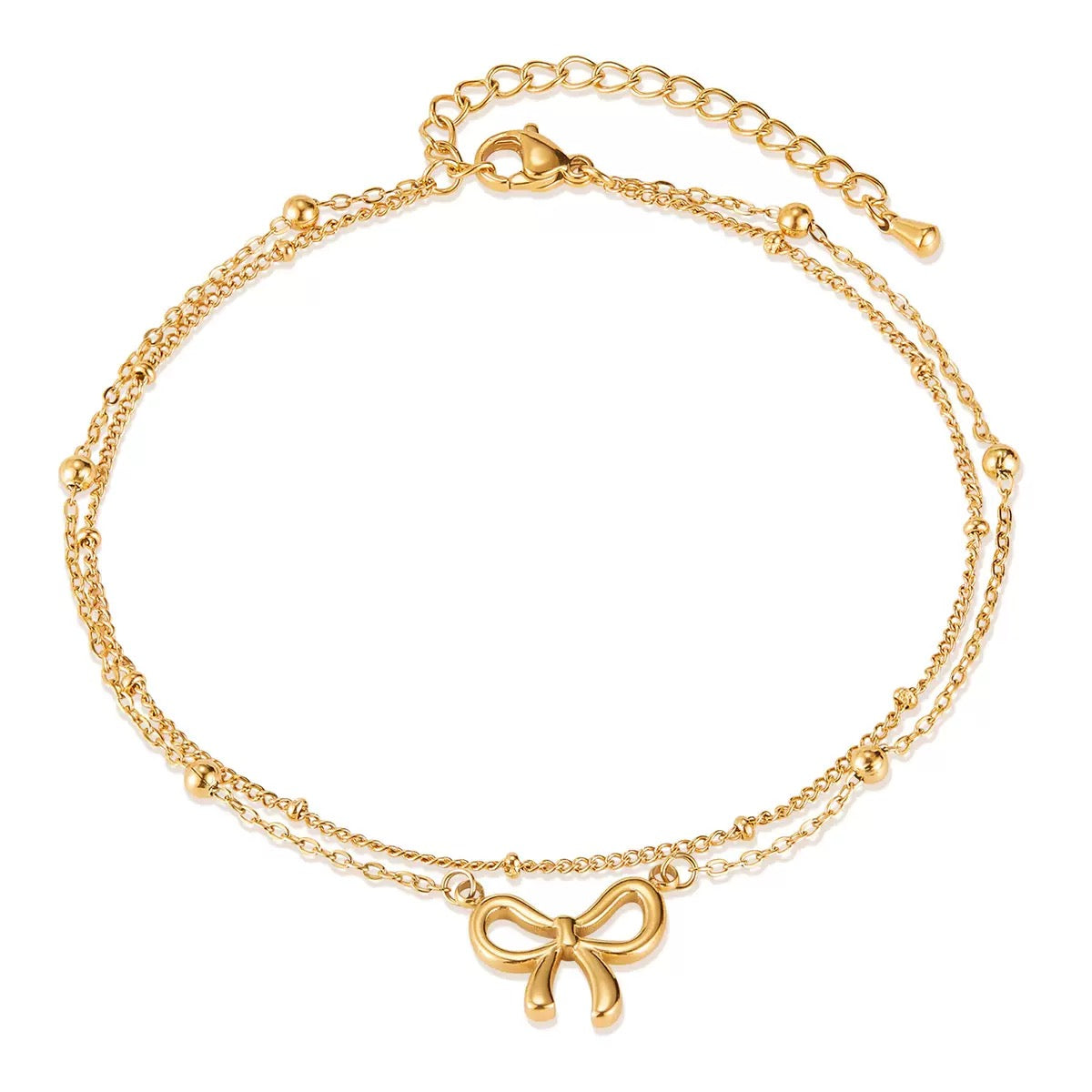 Bow 2 layer Anklet
