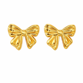 LuxBow Earrings in Stainless Steel