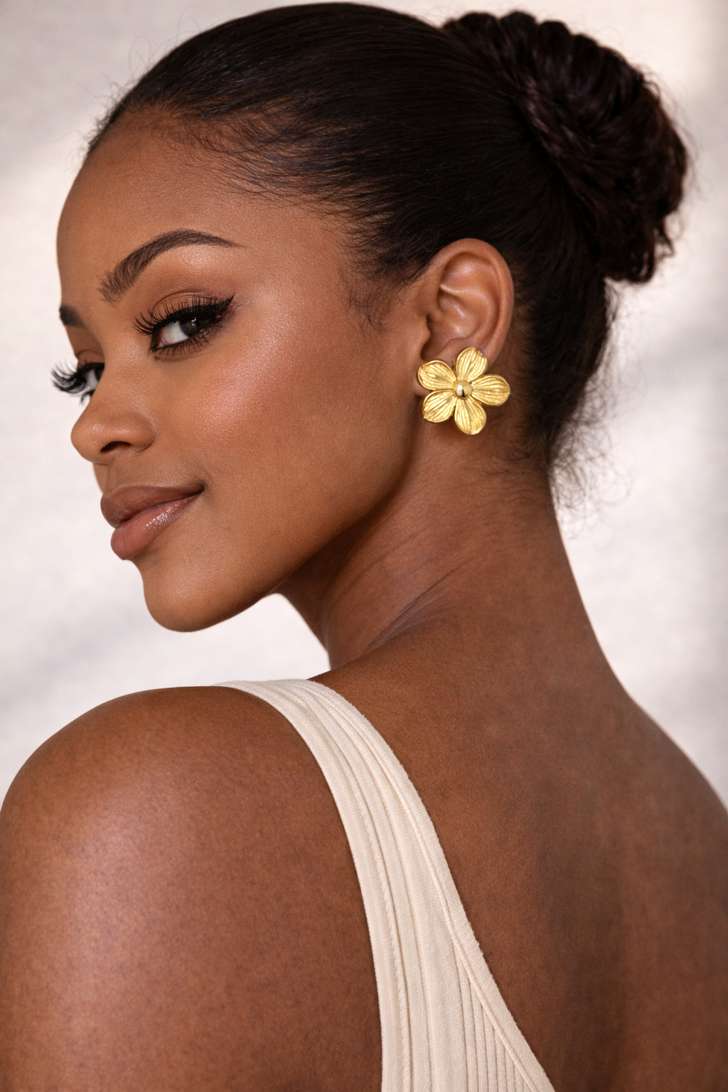 Golden Petals Earrings