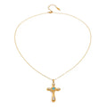Gold Cross Stainless Steel Necklace