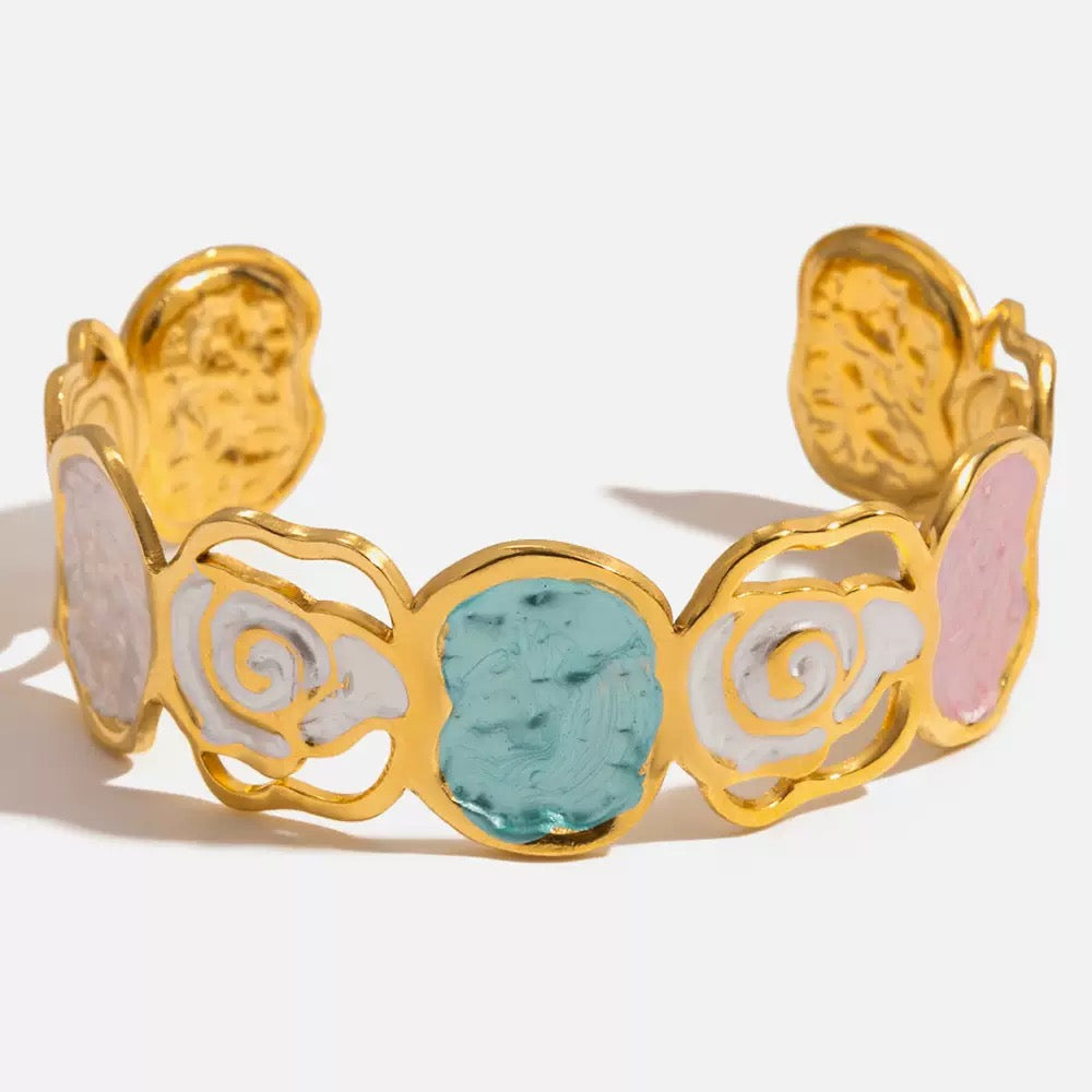 Roma Cuff Bracelet in Stainless Steel