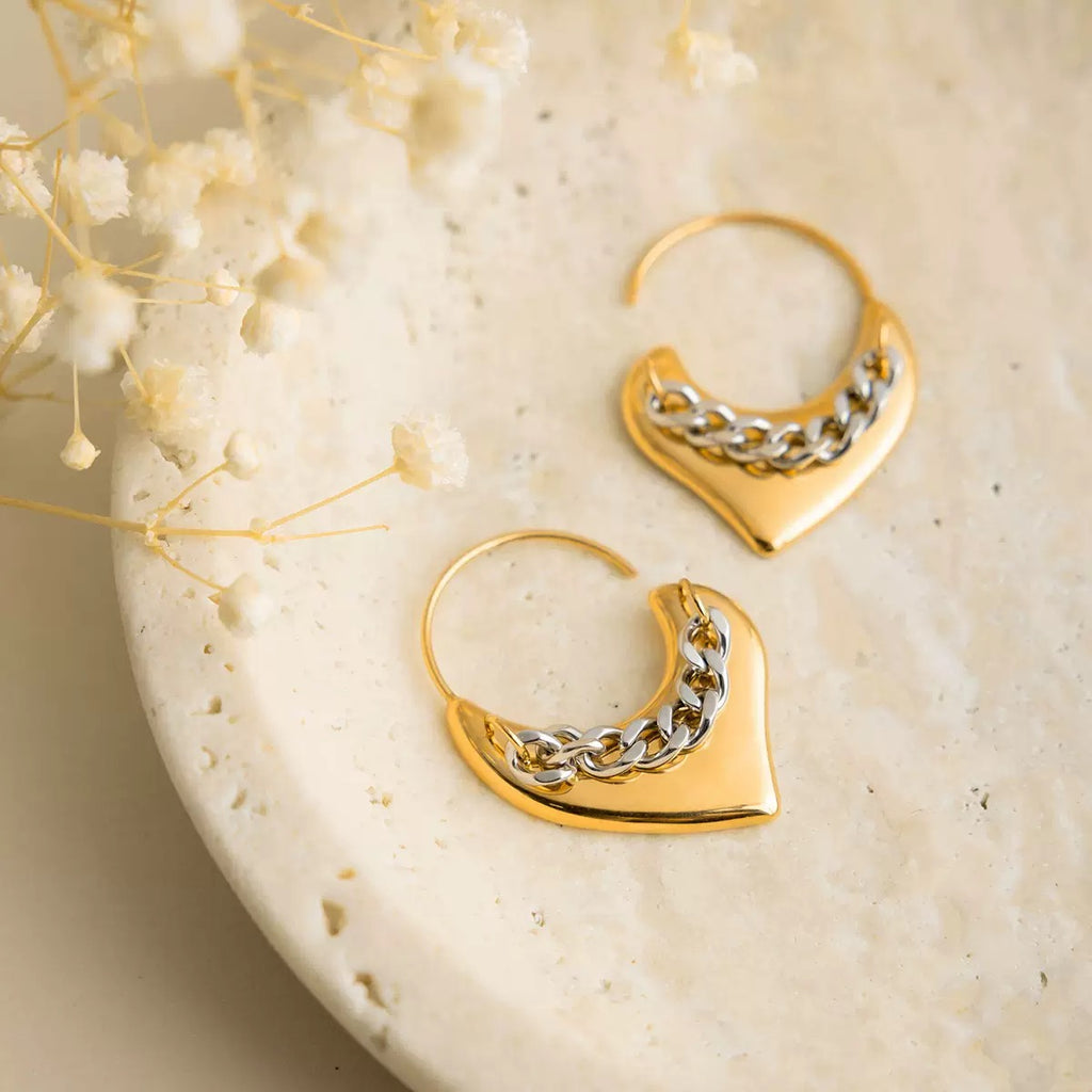 Luxe Link Earrings in Stainless Steel