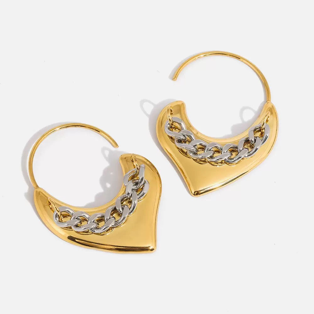 Luxe Link Earrings in Stainless Steel