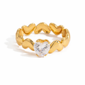 Lovey Ring in Stainless Steel