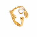 Claw Ring in Stainless Steel