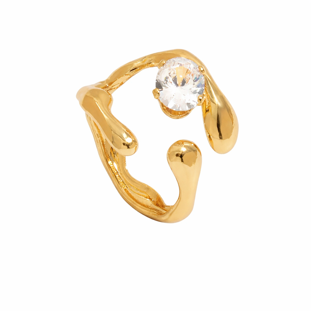 Claw Ring in Stainless Steel