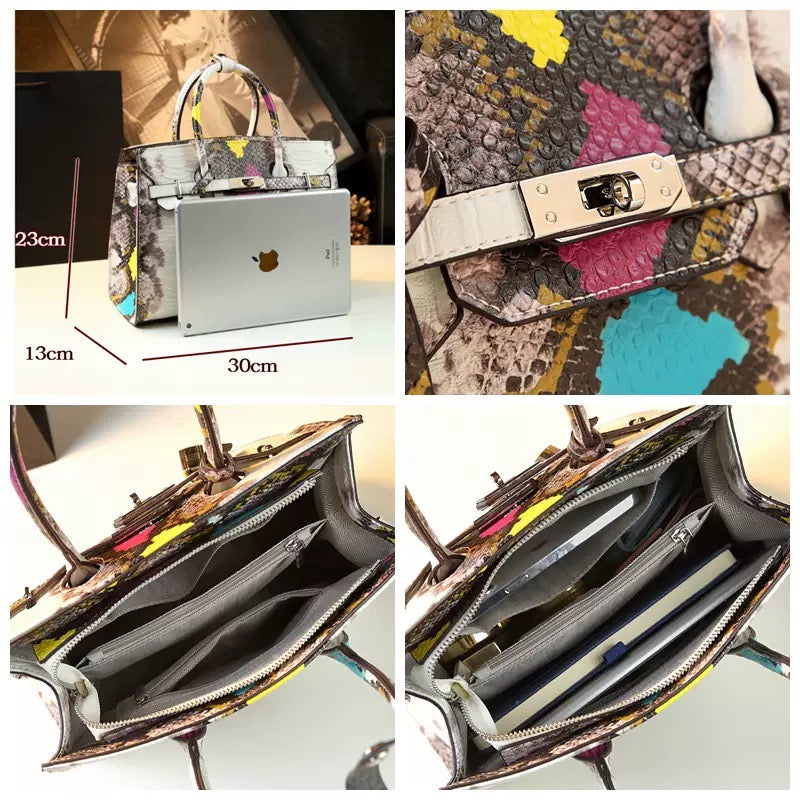 Snake Skin Large Tote Ladies Bag