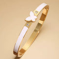 Butterfly Stainless Steel Cuff Bangle