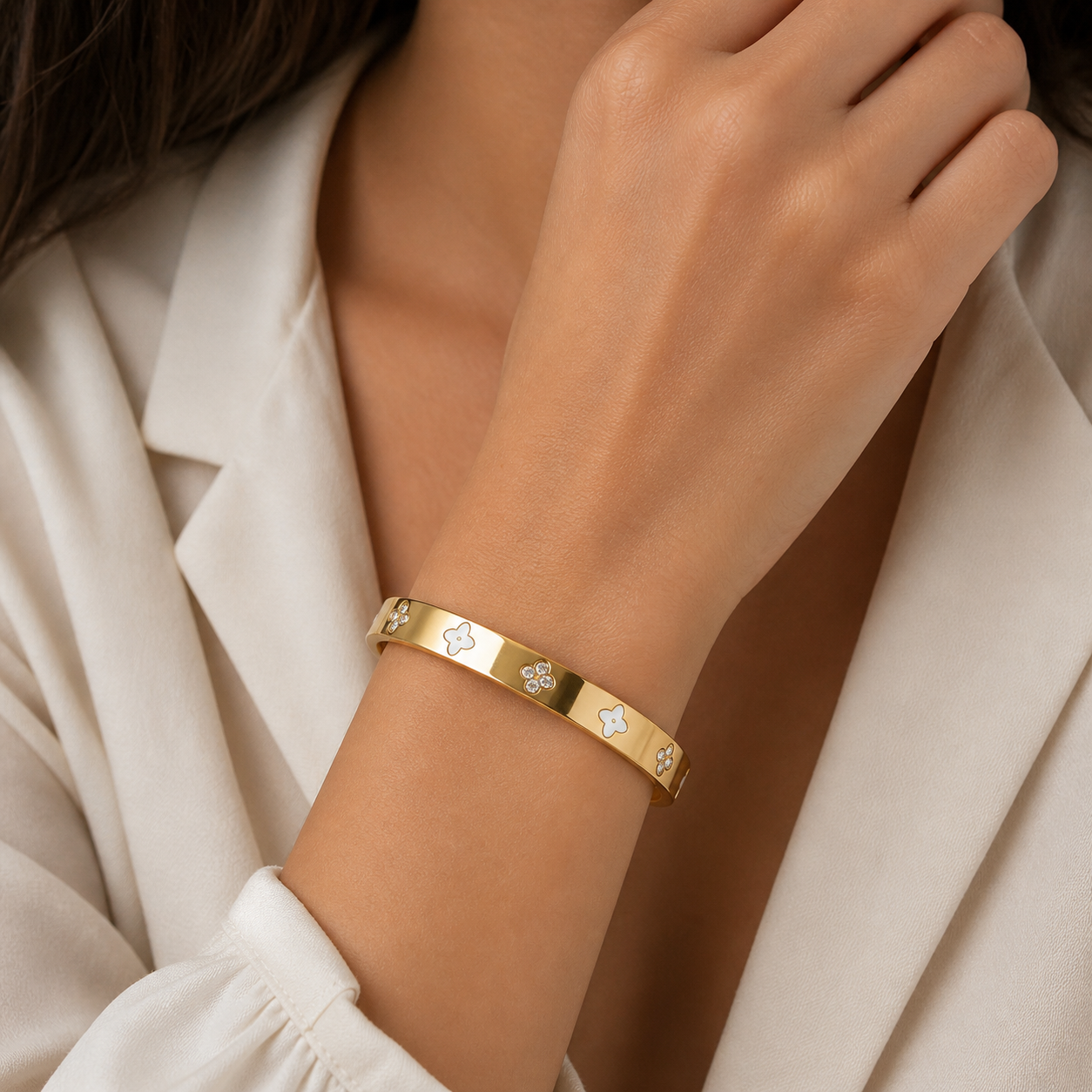 Glammy Cuff Stainless Steel Bracelet