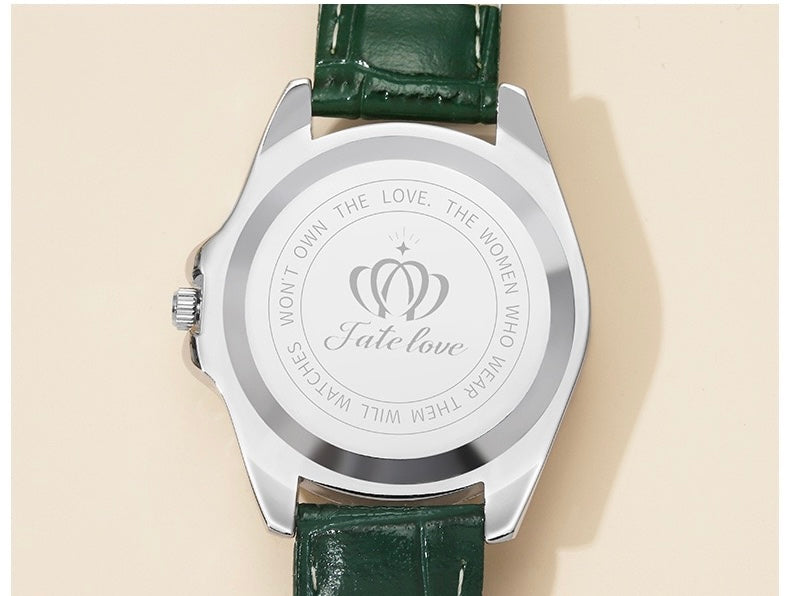 Fate Love Leather Wristwatch